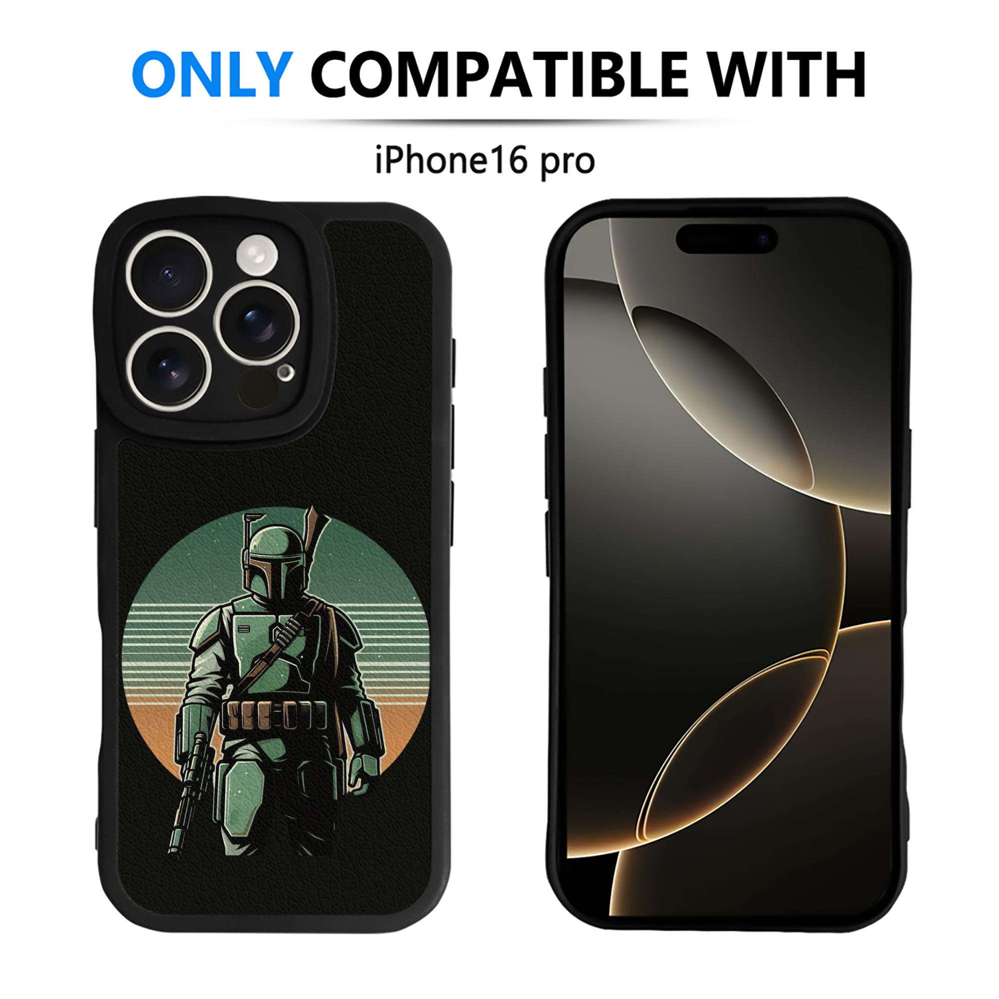 （画像用） スター・ウォーズ Star Wars 【iPhone 16シリーズ対応】シリコンスマホケース（レザー調） 材質：シリコン